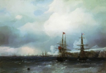 イワン・コンスタンティノヴィチ・アイヴァゾフスキー Painting - セバストポリの占領 1855 ロマンチックなイワン・アイヴァゾフスキー ロシア